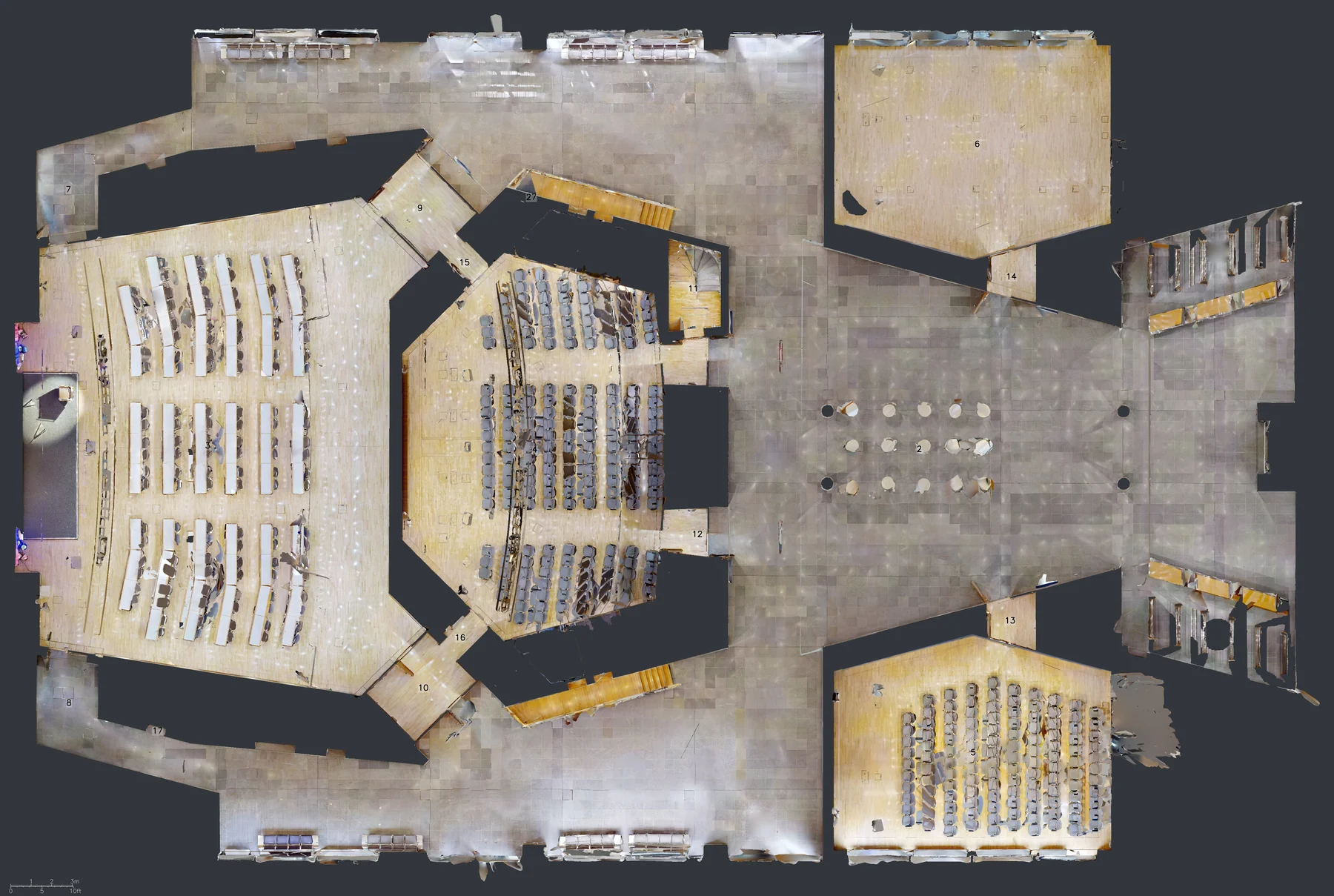 Floor plan image from Matterport's MatterPak sample