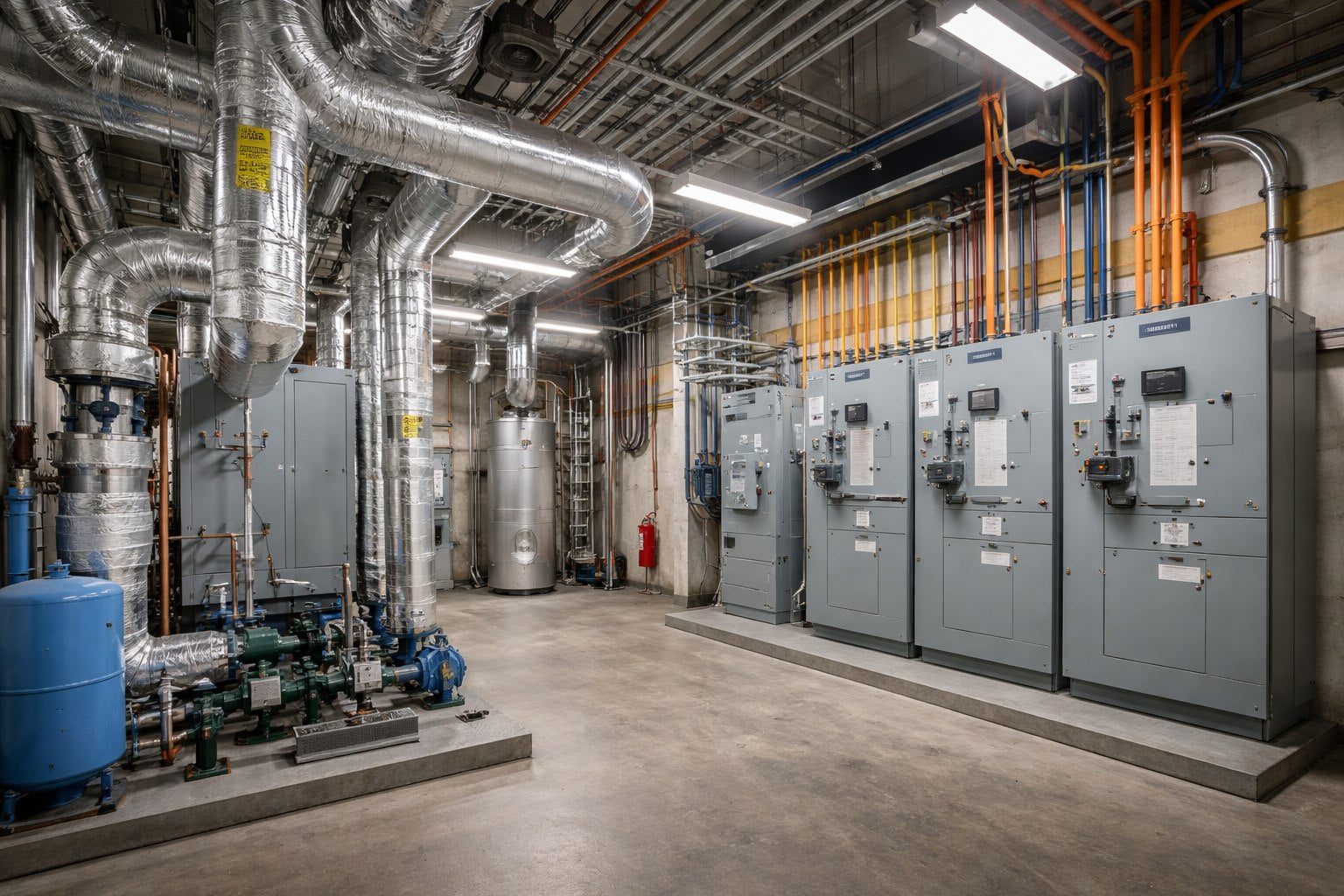 A large facility documented as a continuous 3D model