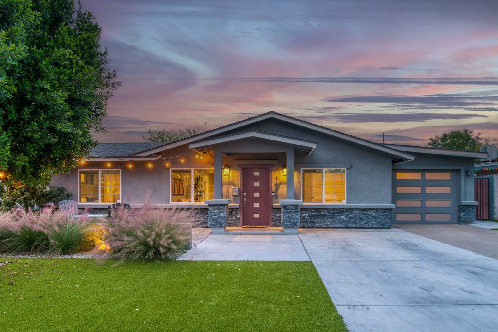 Twilight real estate photo